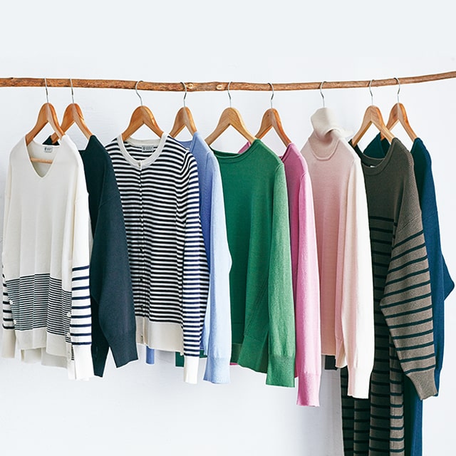 Life with Knits Every day.100回洗えるニットを毎日の暮らしに。