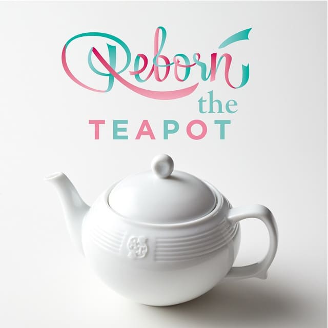 【Reborn the TEAPOT】本来なら廃棄されるはずだったティーポットに20名のアーティストがデザインを加え、新たな形に。
