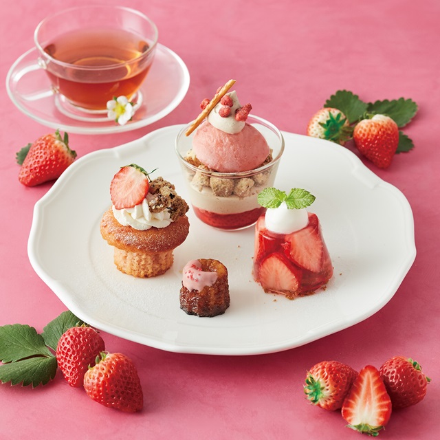 「Strawberry Fun Days」をテーマに、苺を楽しむ冬限定メニューが順次登場