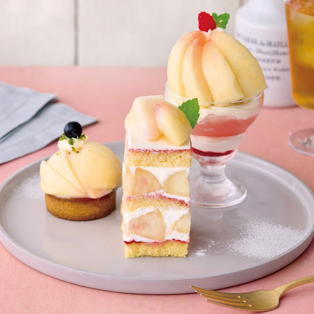 4店舗限定 とろけるような食感の白桃を味わうスイーツが登場
