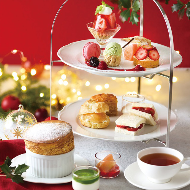 梅田阪神限定!クリスマスのティータイムを楽しむアフタヌーンティーセットが登場