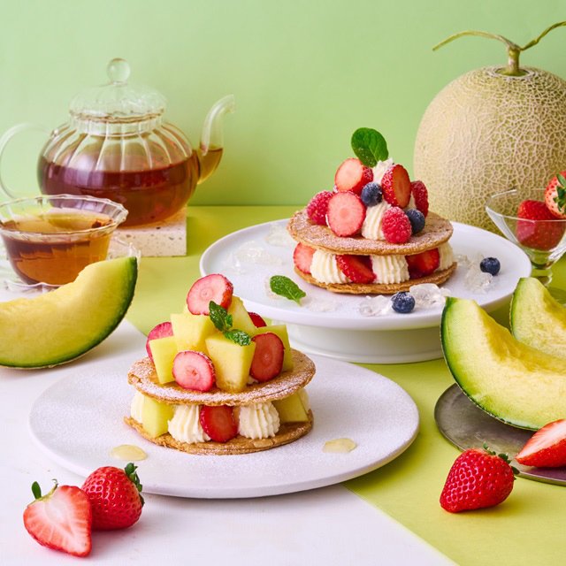 2店舗限定 メロンやベリーを楽しむフルーツミルフィーユが登場