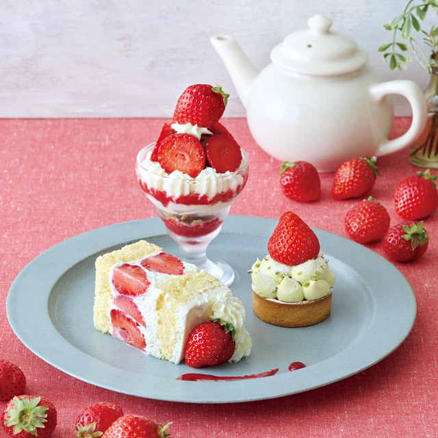 4店舗限定 あまおう苺を贅沢に使った春限定スイーツが登場