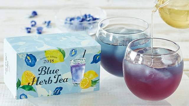 ブルーのお茶が紫色に変化 ハーブティーキットが登場 Afternoon Tea