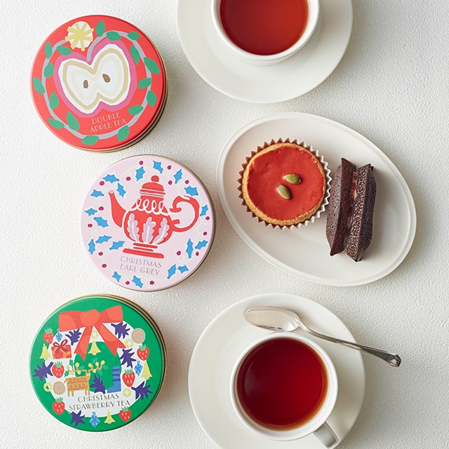 クリスマス限定の紅茶やお菓子が鈴木マサルさんデザインのパッケージで 