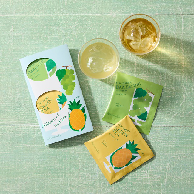 2グラスオブアイスティーシャルドネダージリン シャルドネ香料使用/パイナップルグリーンティー