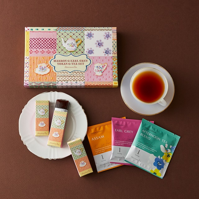栗&アールグレイ羊羹と紅茶のセット
