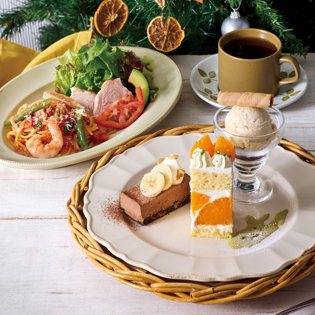 選べるパスタとアフタヌーンティーのセット（紅まどんな）