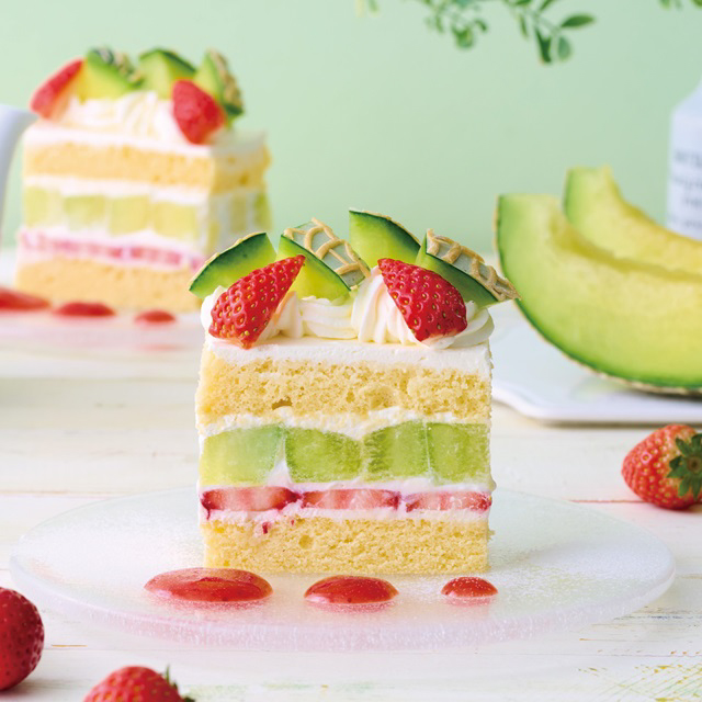 フレッシュフルーツショートケーキ 苺とメロン