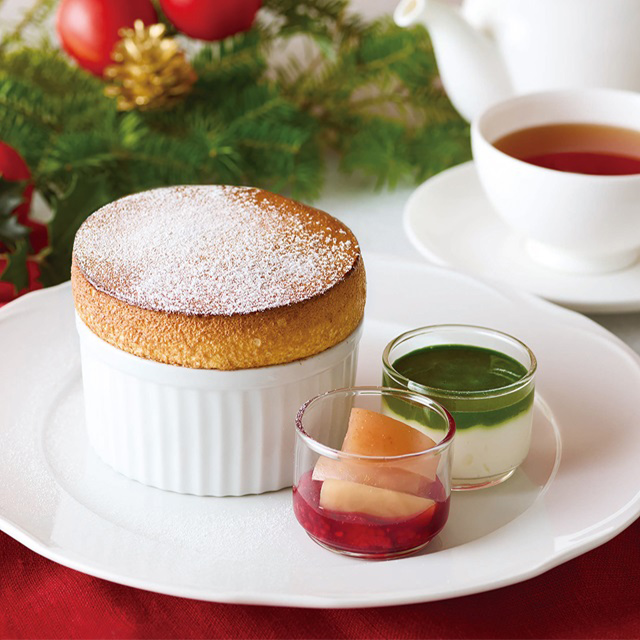 焦がしバターのスフレ　りんご＆ラズベリー