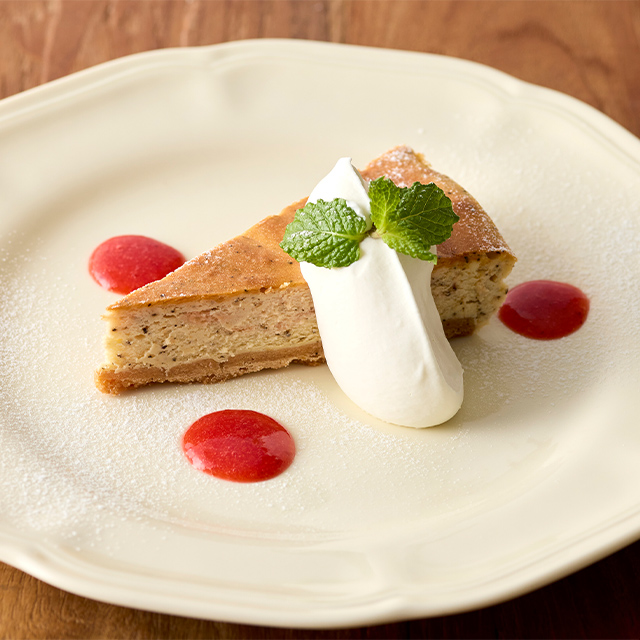 ストロベリーアールグレイチーズケーキ