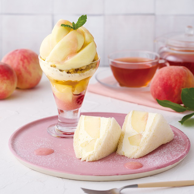 白桃づくしのスイーツプレート（7/31～8/13）